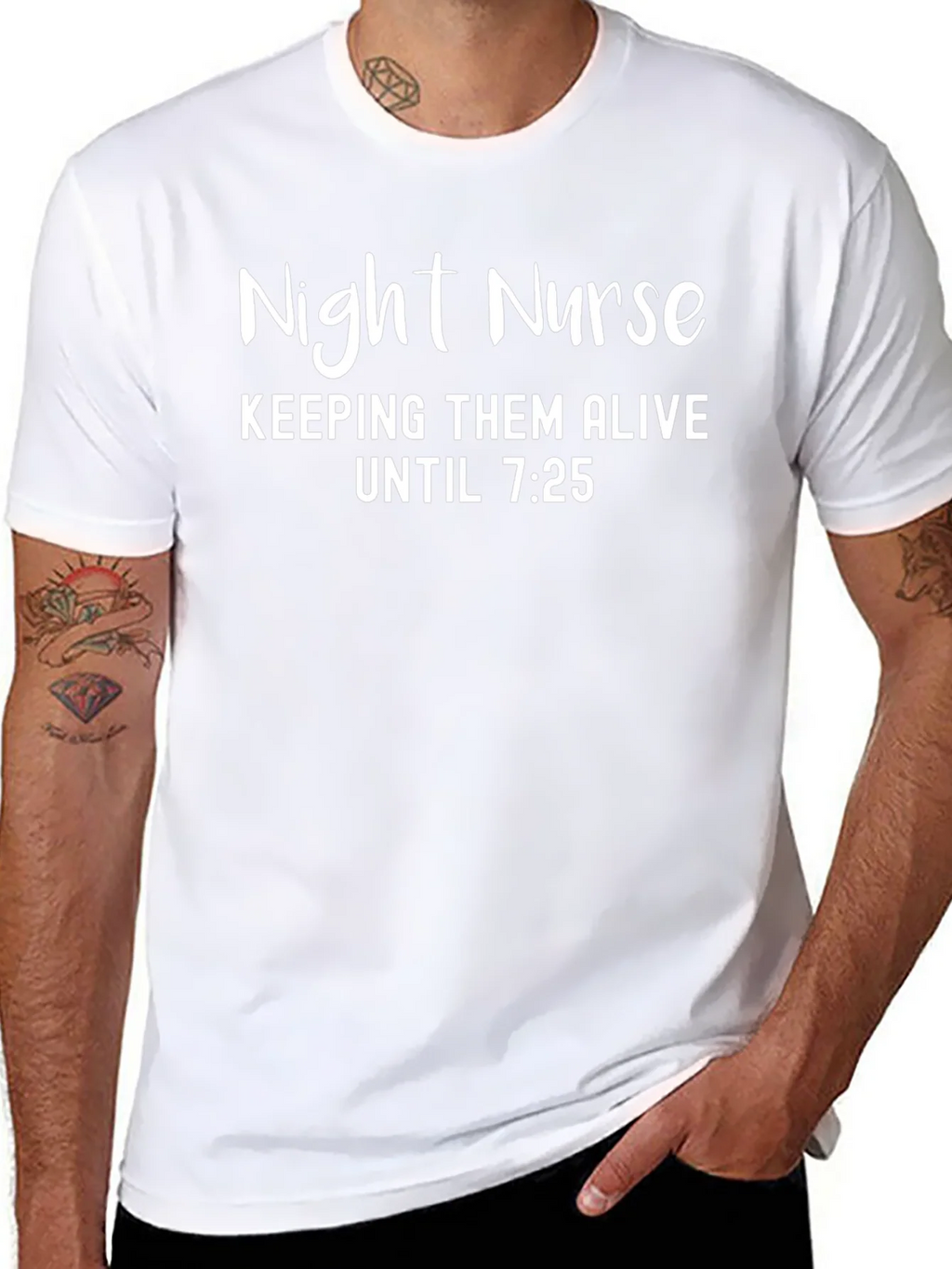 Night Nurse Tee - Keeping Them Alive Funny T-Shirt