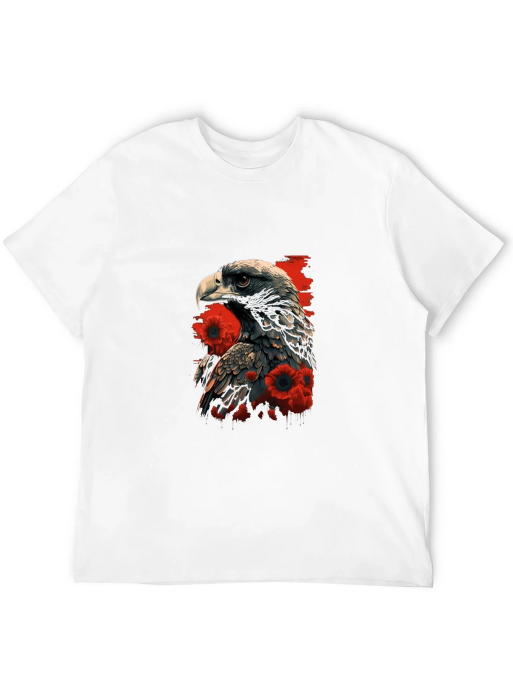 Eagle & Poppy Graphic Tee - Black