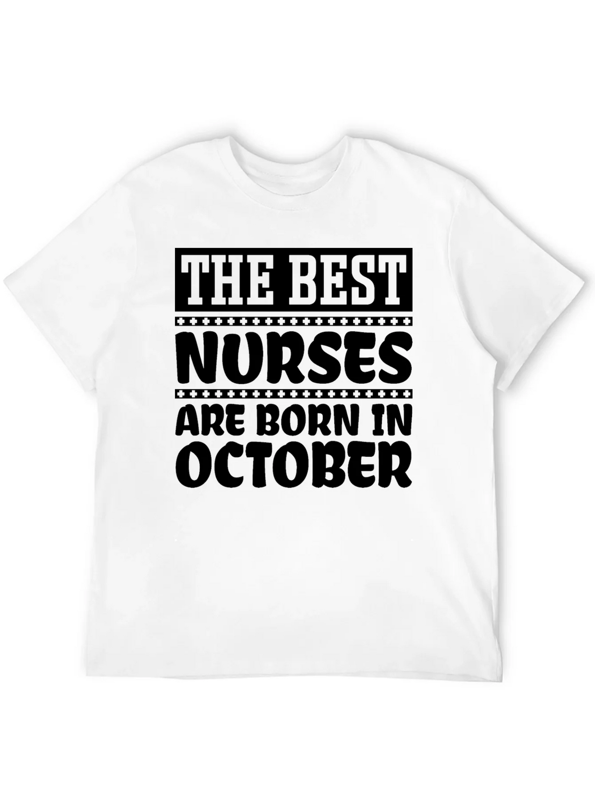 Best Nurses Are Born in October Black T-Shirt