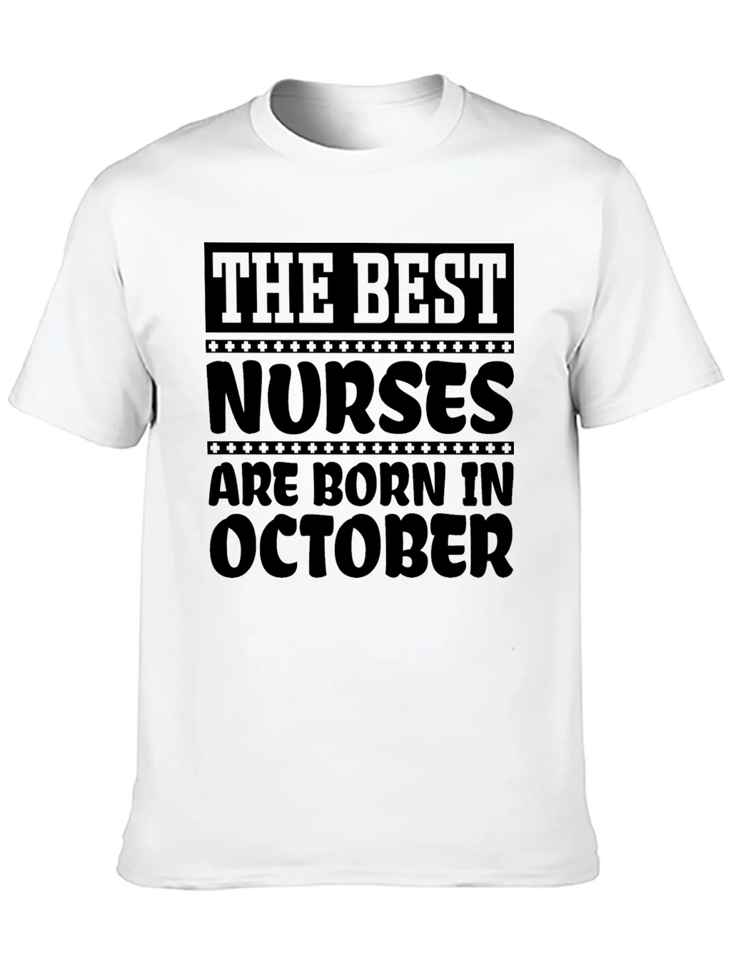 Best Nurses Are Born in October Black T-Shirt