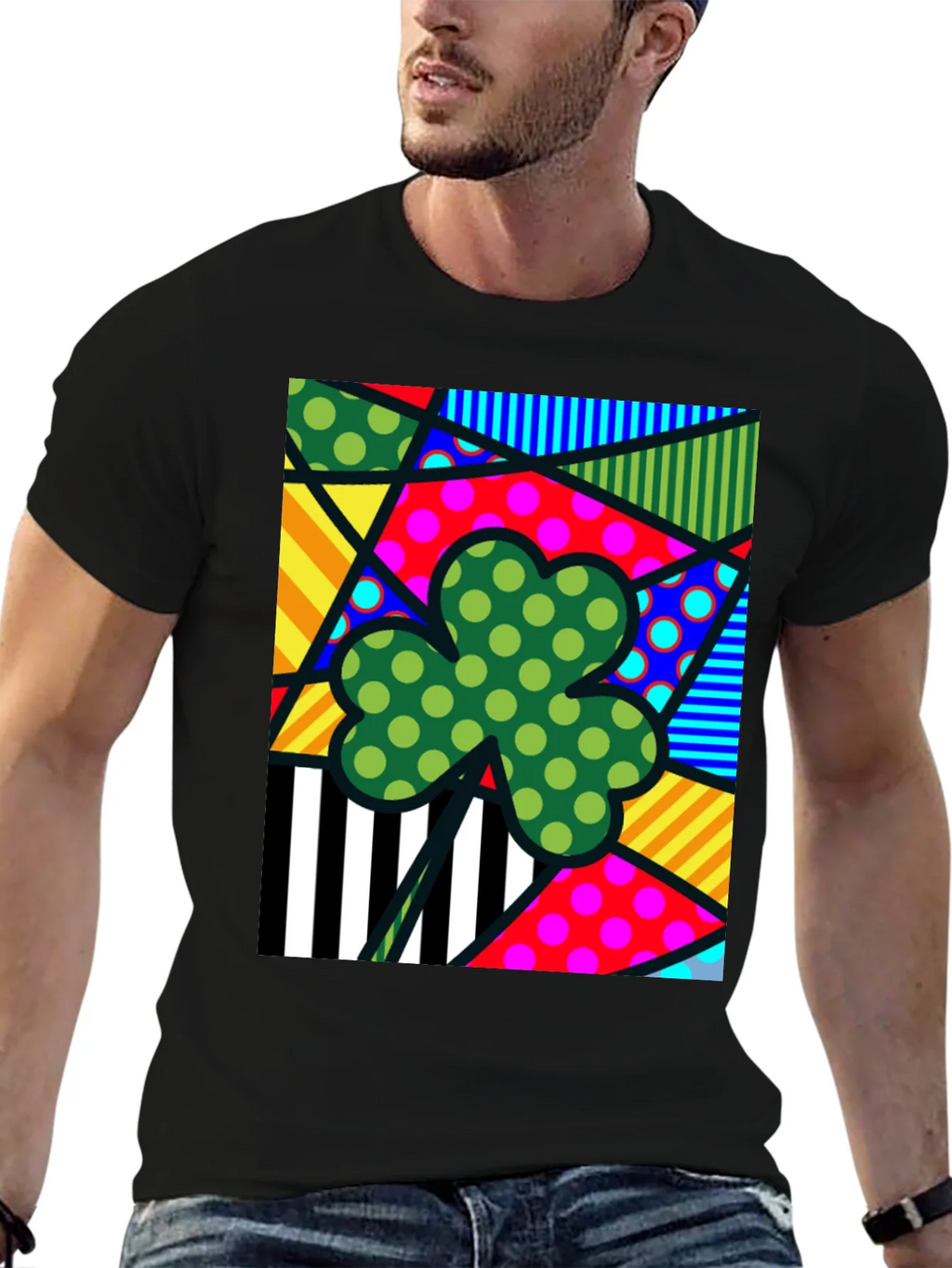 Funky Shamrock T-Shirt - St. Patricks Day Style