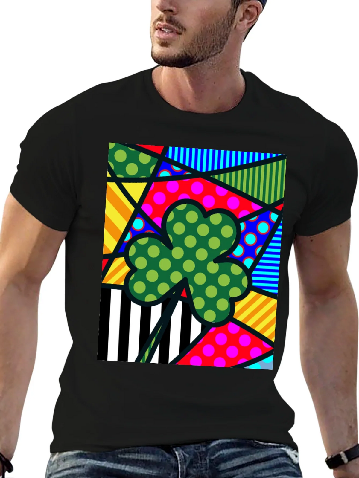 Funky Shamrock T-Shirt - St. Patricks Day Style