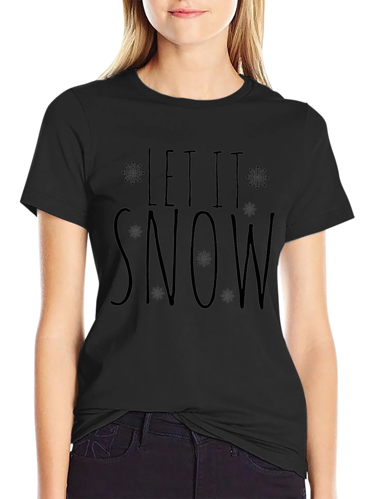 Let It Snow Graphic Tee - Winter Holiday Shirt