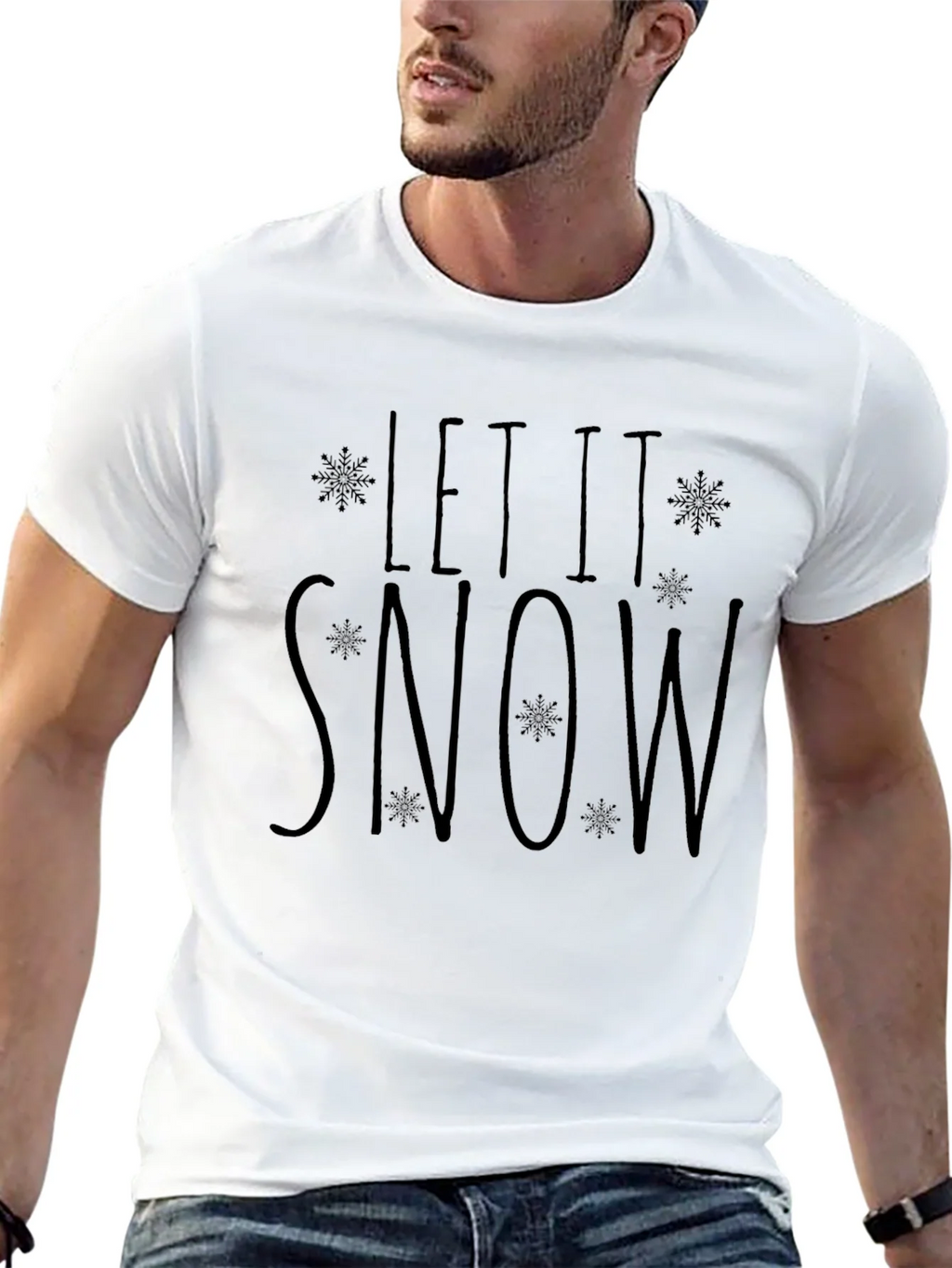 Let It Snow Graphic Tee - Winter Holiday Shirt