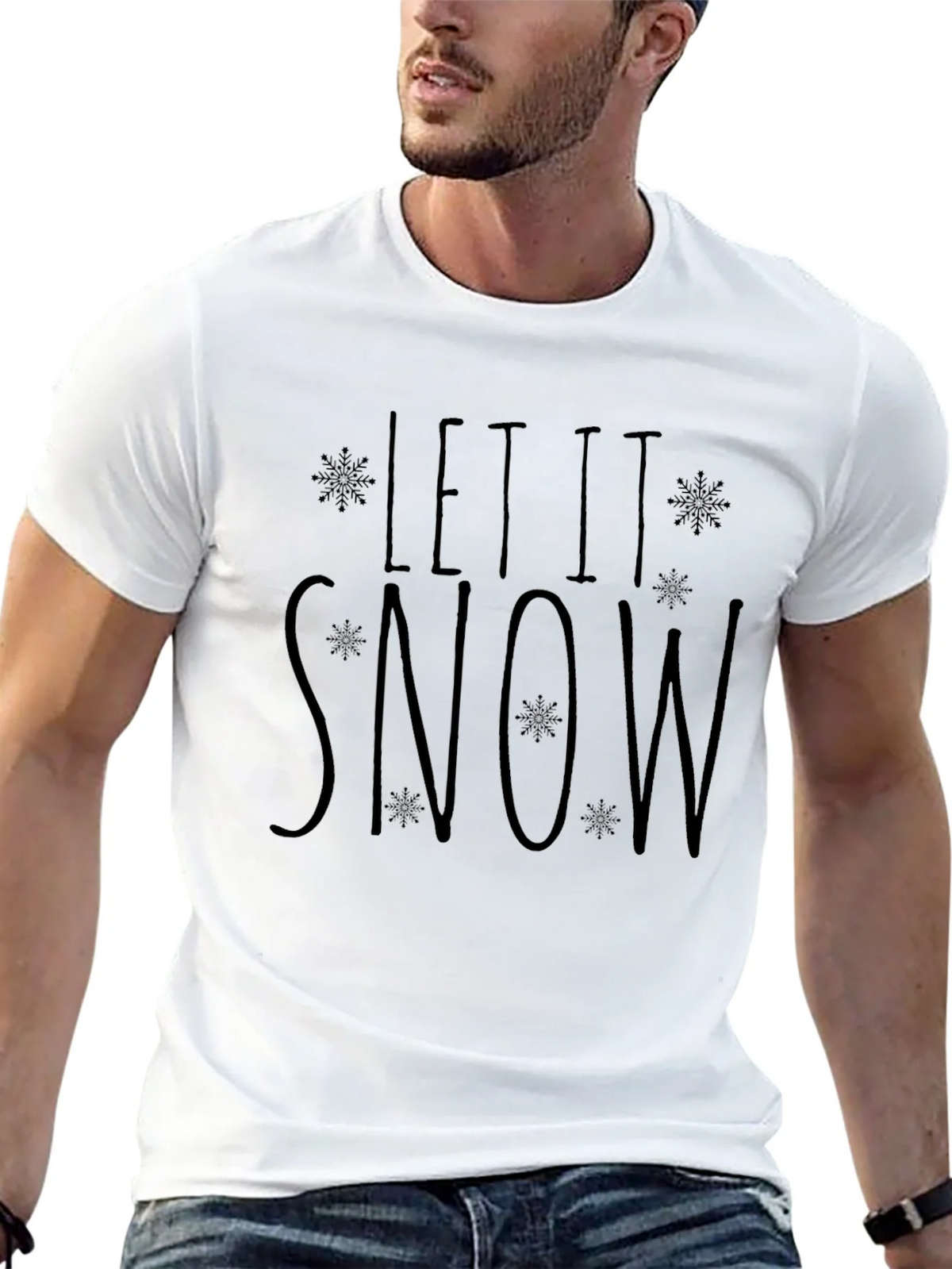 Let It Snow Graphic Tee - Winter Holiday Shirt
