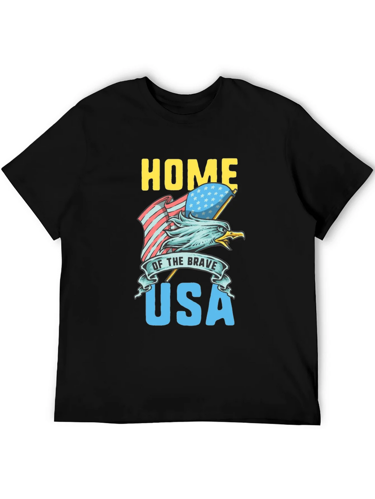Home of the Brave USA Eagle Graphic Tee