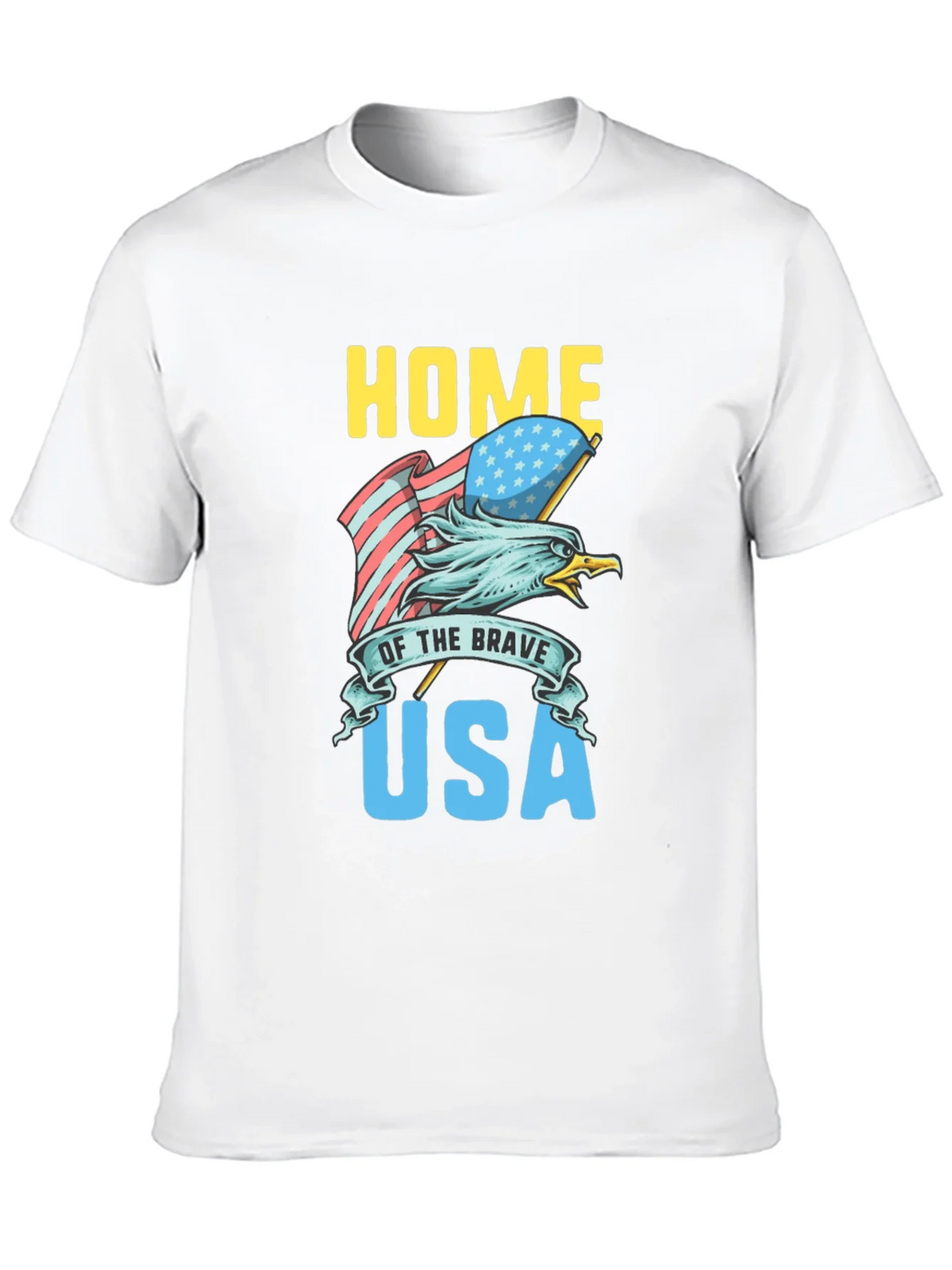 Home of the Brave USA Eagle Graphic Tee