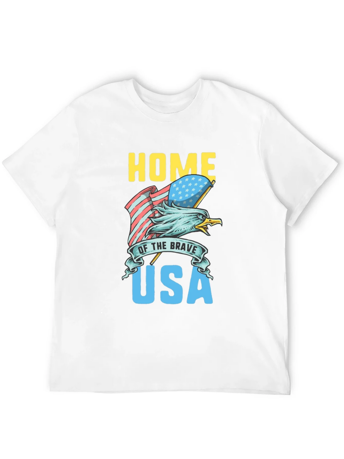 Home of the Brave USA Eagle Graphic Tee