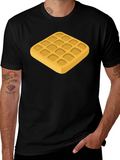 Waffle Graphic T-Shirt - Foodie Style
