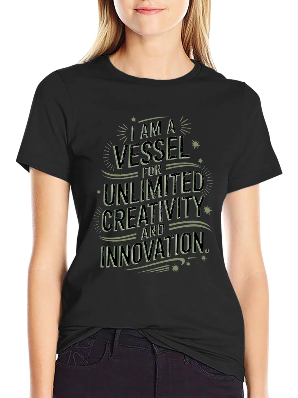 Inspirational Graphic Tee - Vessel for Creativity