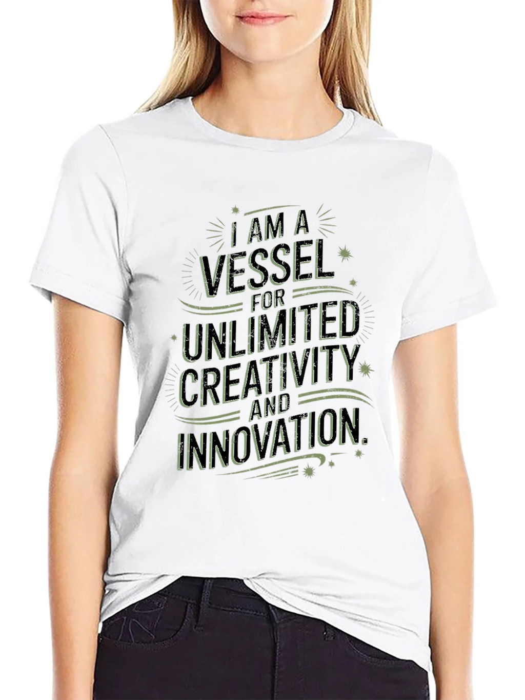 Inspirational Graphic Tee - Vessel for Creativity