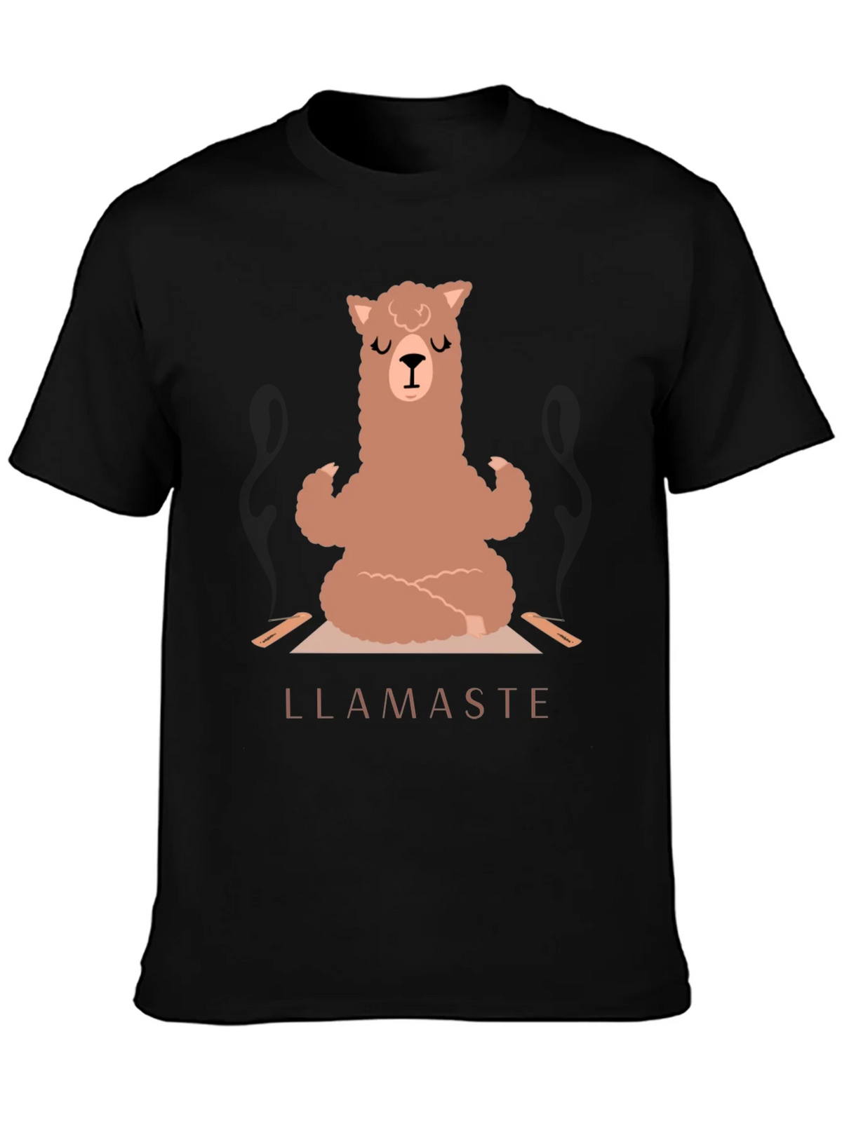 Llamaste Yoga T-Shirt - Meditating Llama Tee