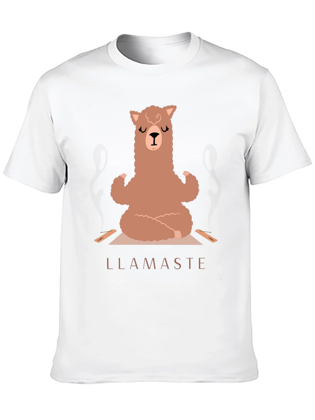 Llamaste Yoga T-Shirt - Meditating Llama Tee