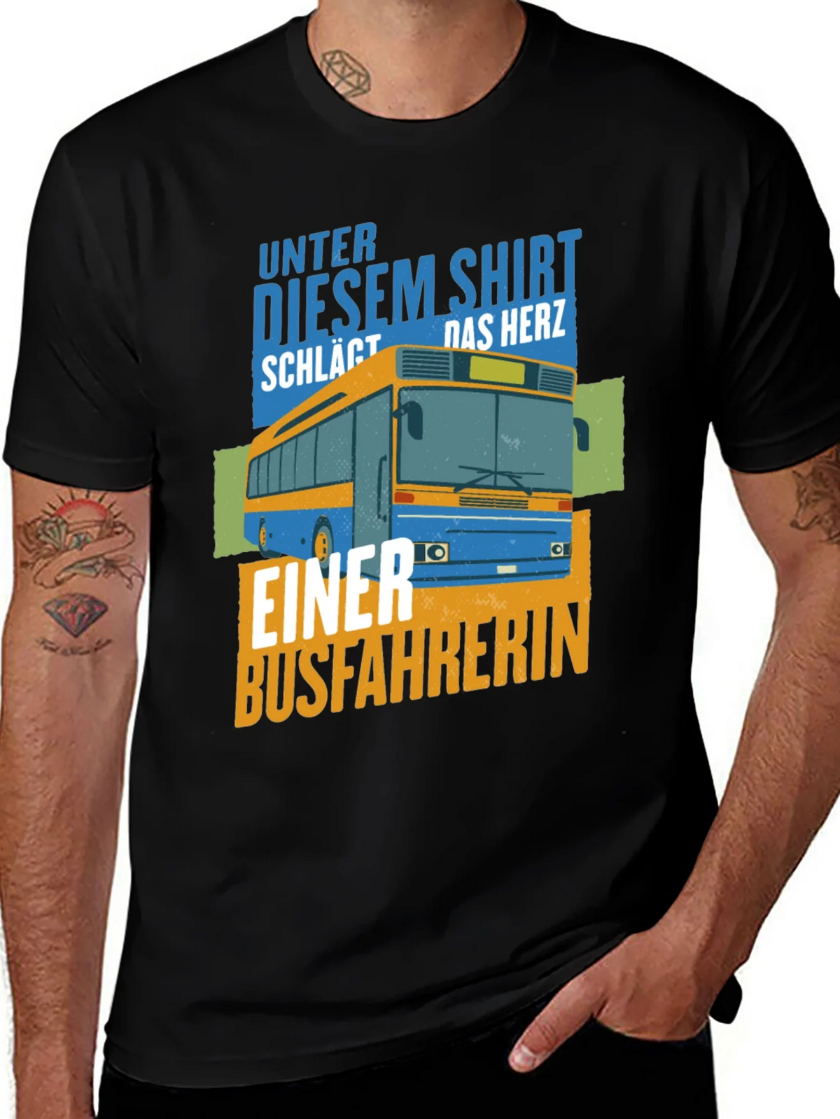 Bus Driver Heartbeat Graphic Tee - Unisex