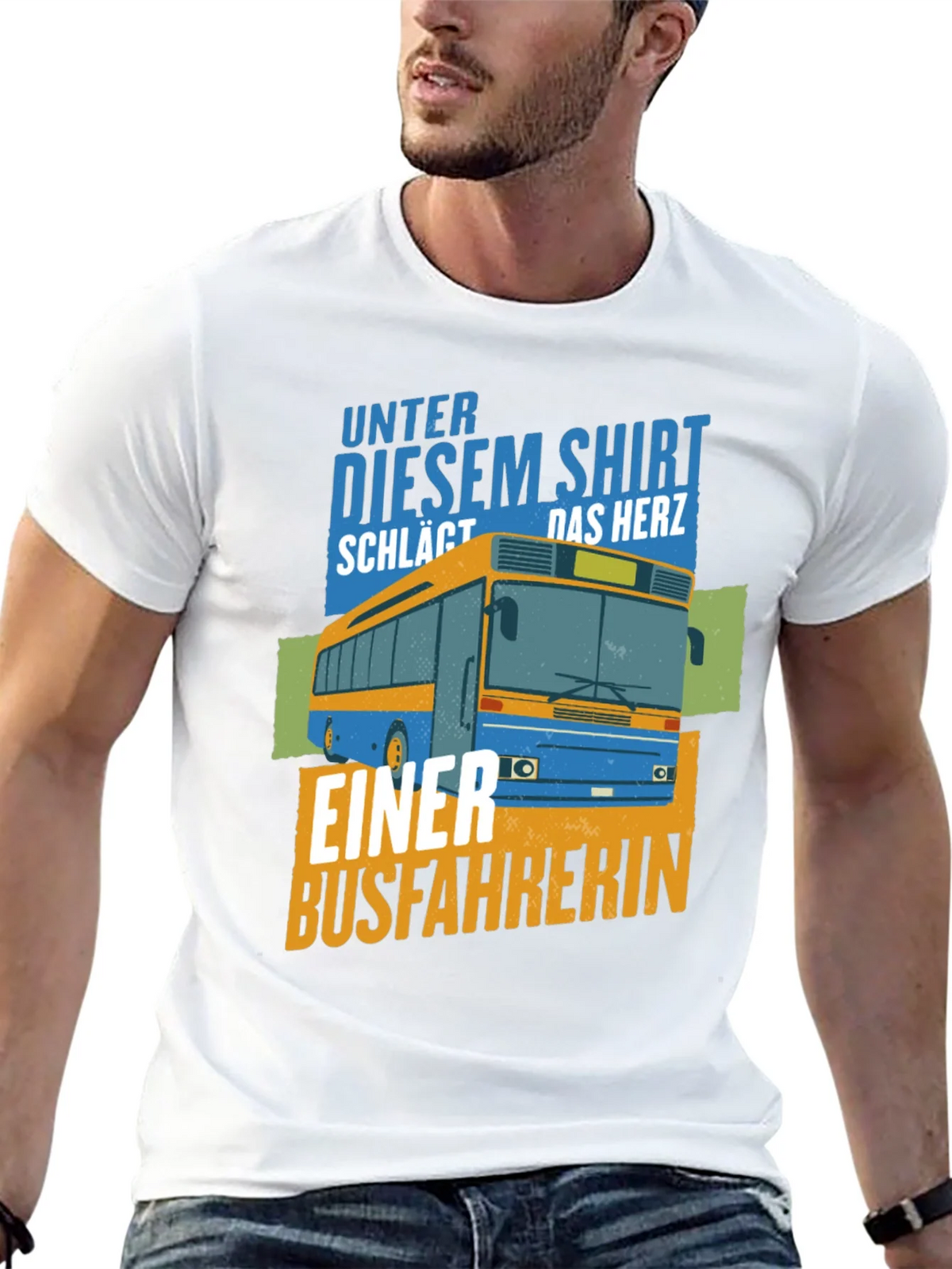 Bus Driver Heartbeat Graphic Tee - Unisex