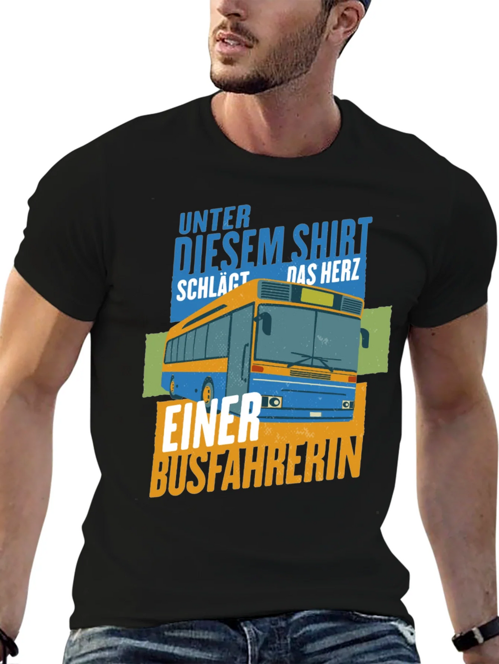 Bus Driver Heartbeat Graphic Tee - Unisex