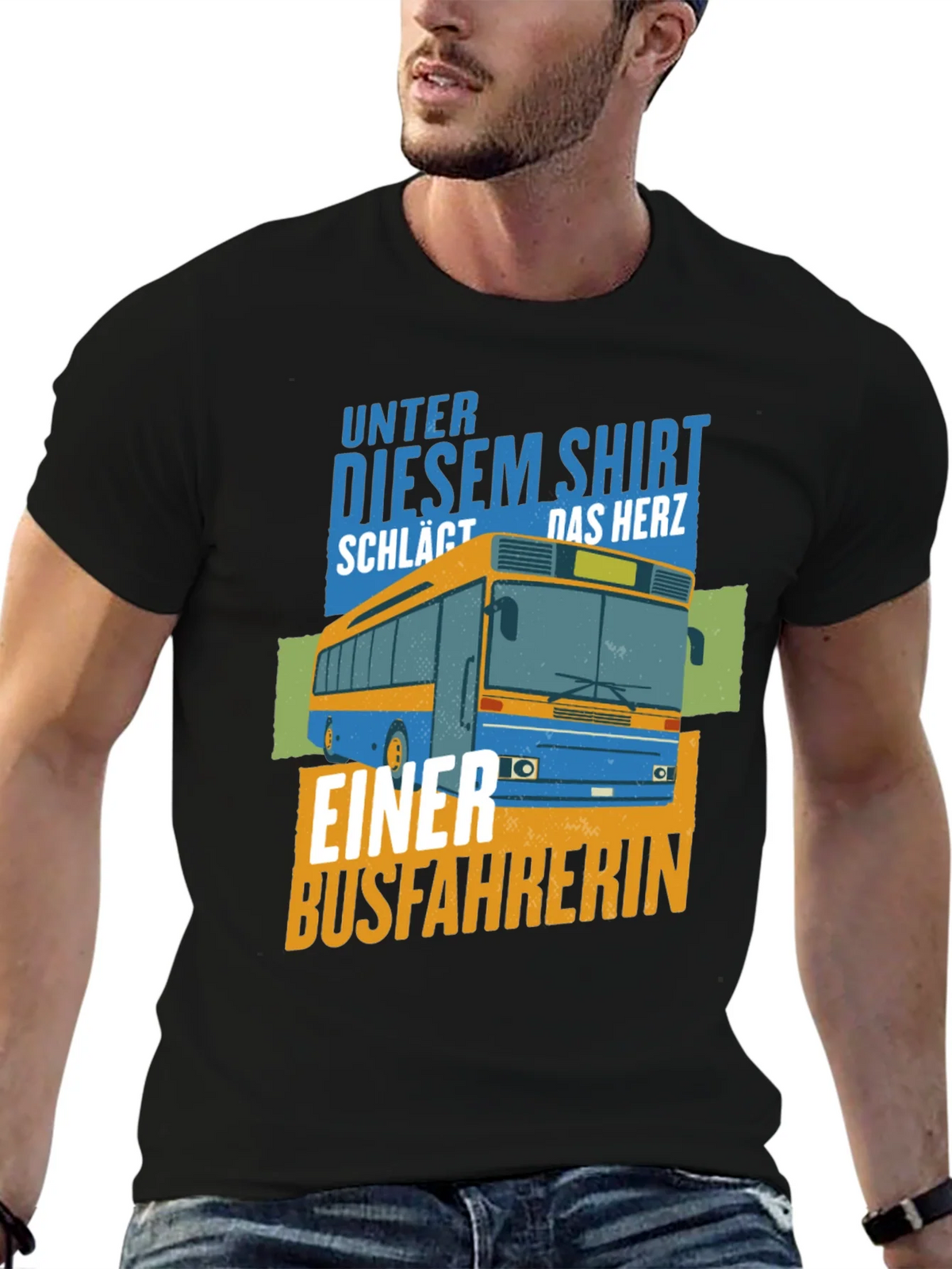 Bus Driver Heartbeat Graphic Tee - Unisex