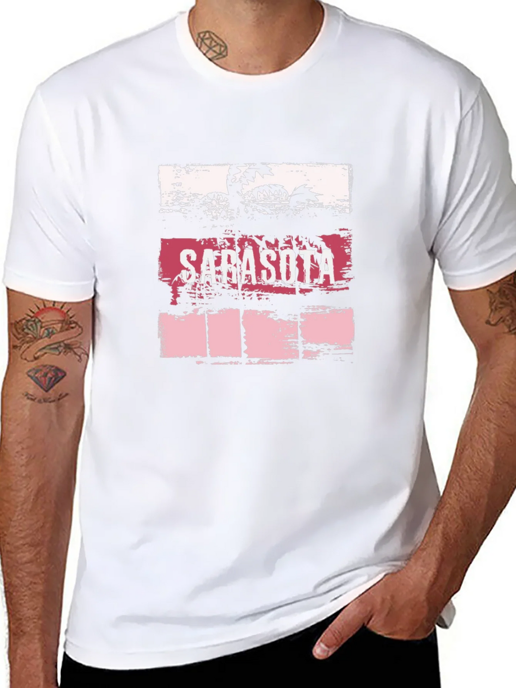 Sarasota Palm Tree Graphic T-Shirt