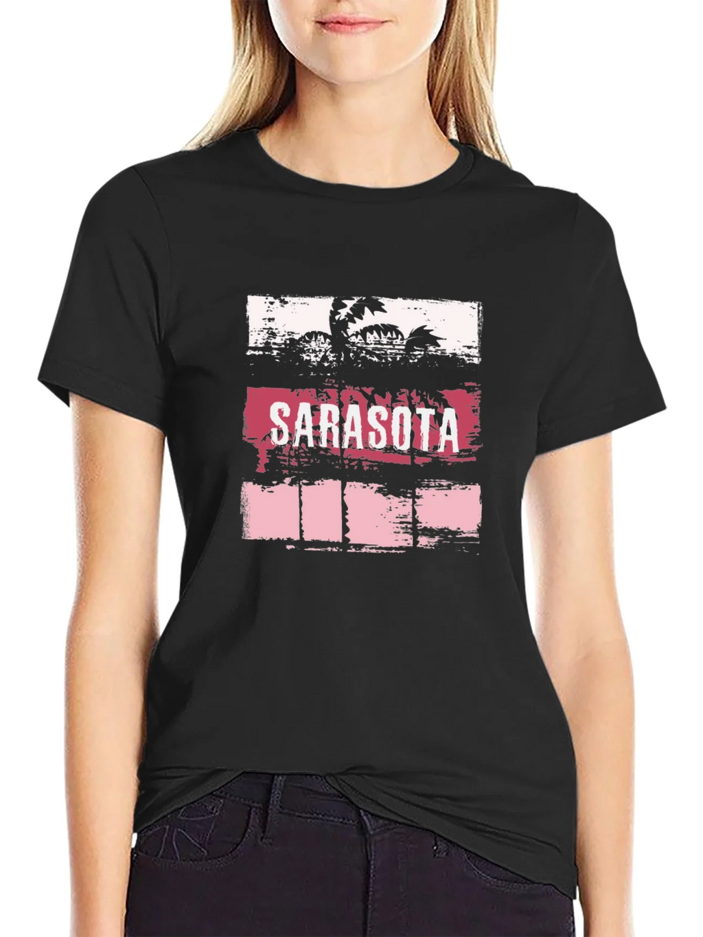 Sarasota Palm Tree Graphic T-Shirt