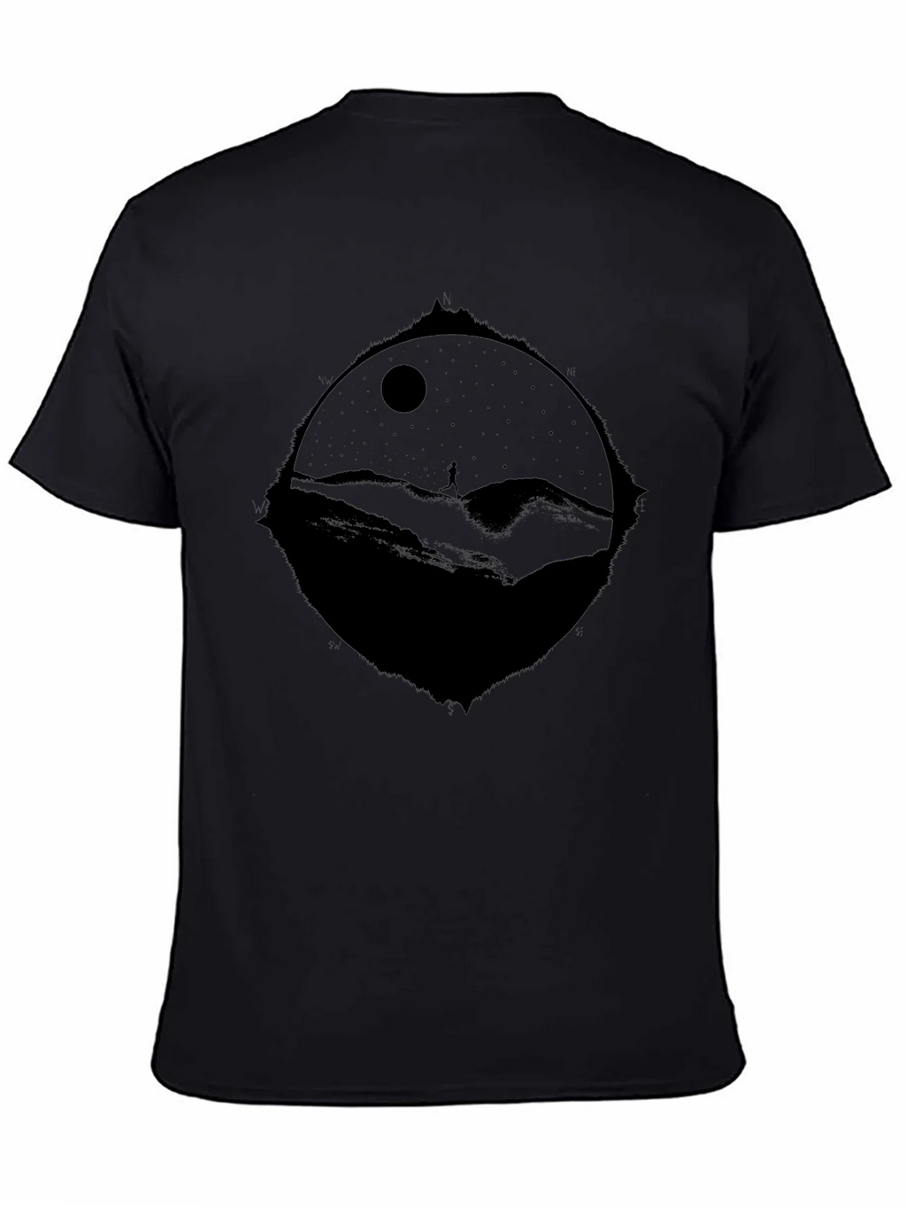 Nightscape Graphic T-Shirt - Black