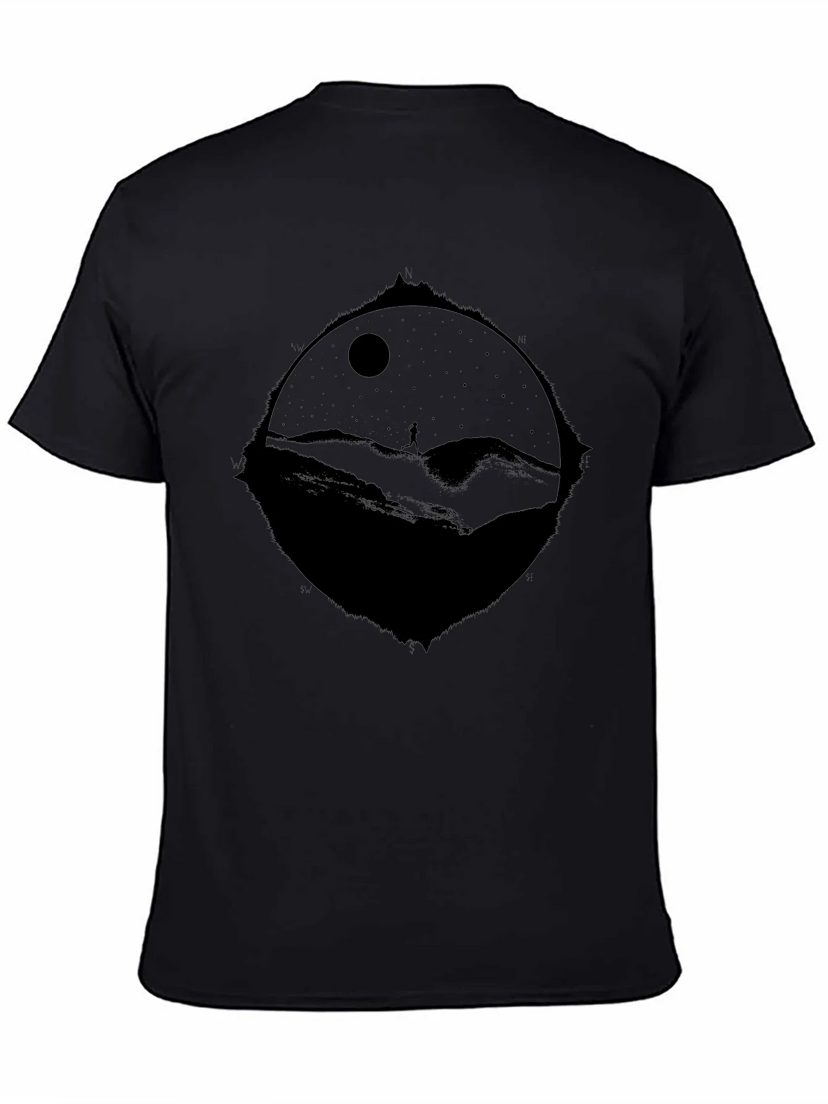 Nightscape Graphic T-Shirt - Black