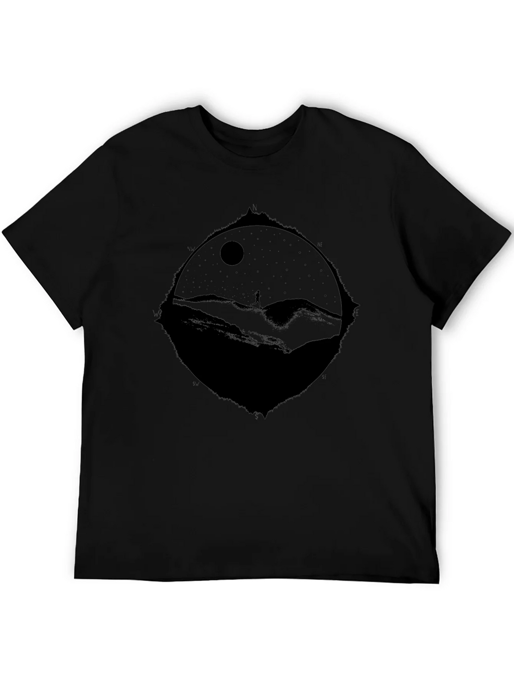 Nightscape Graphic T-Shirt - Black