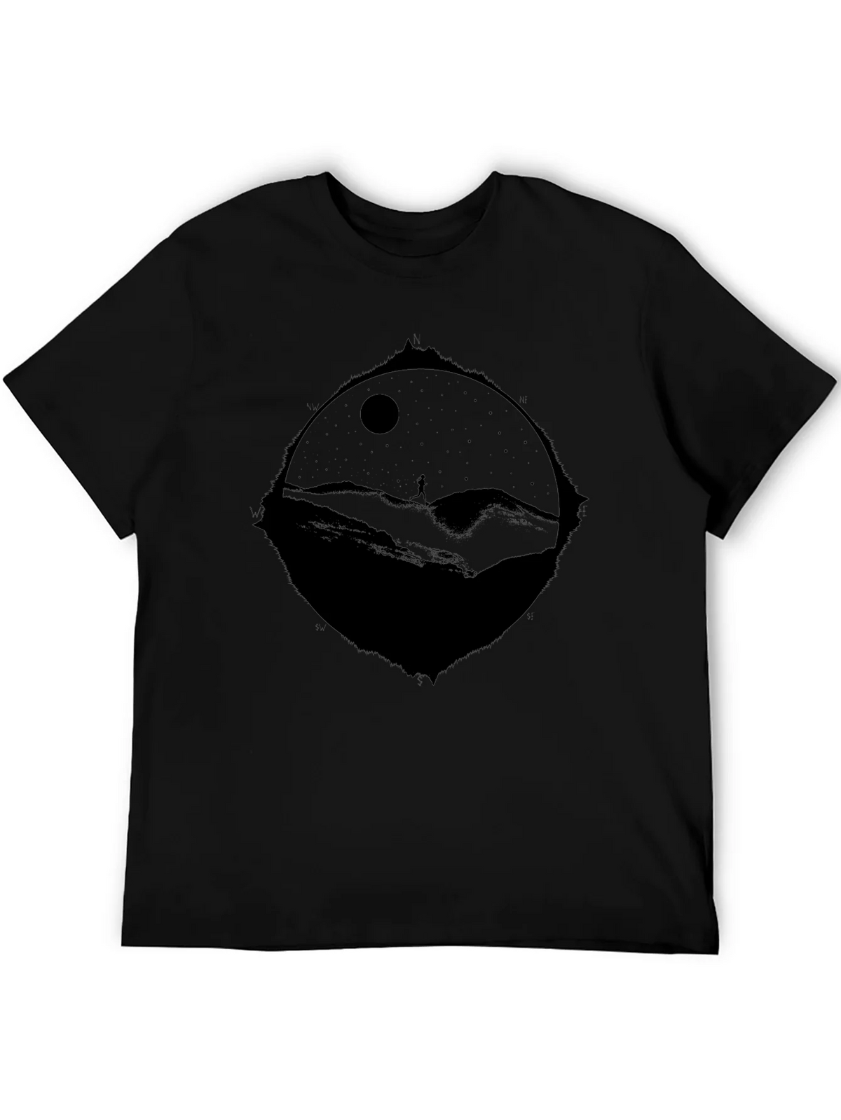 Nightscape Graphic T-Shirt - Black
