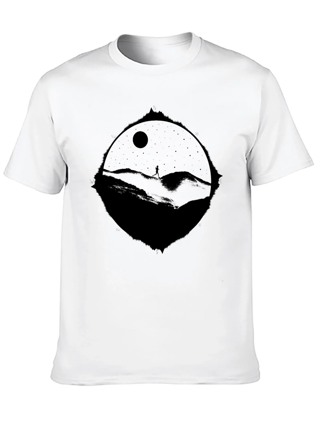 Nightscape Graphic T-Shirt - Black