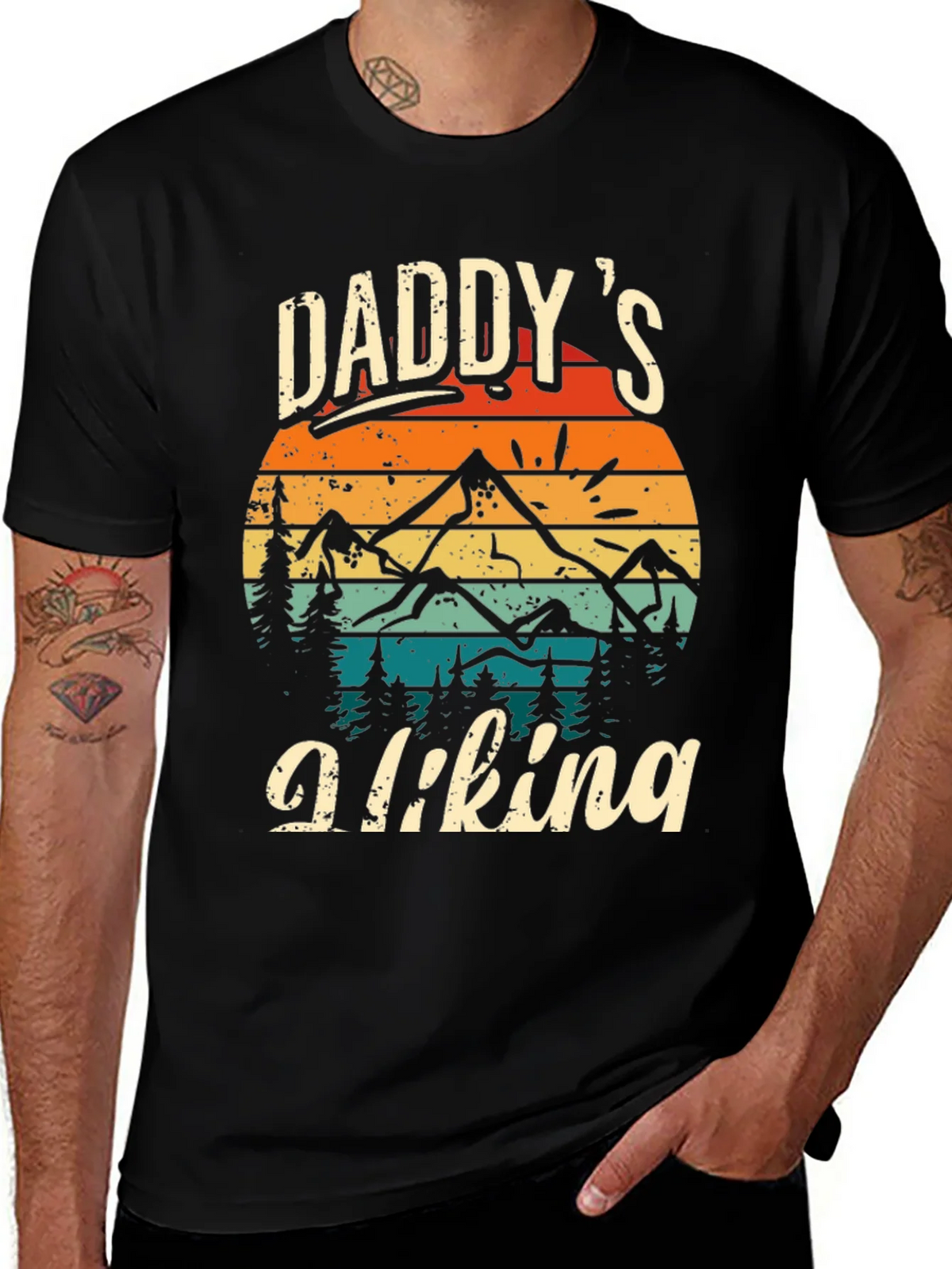 Daddys Hiking Tee - Outdoor Adventure