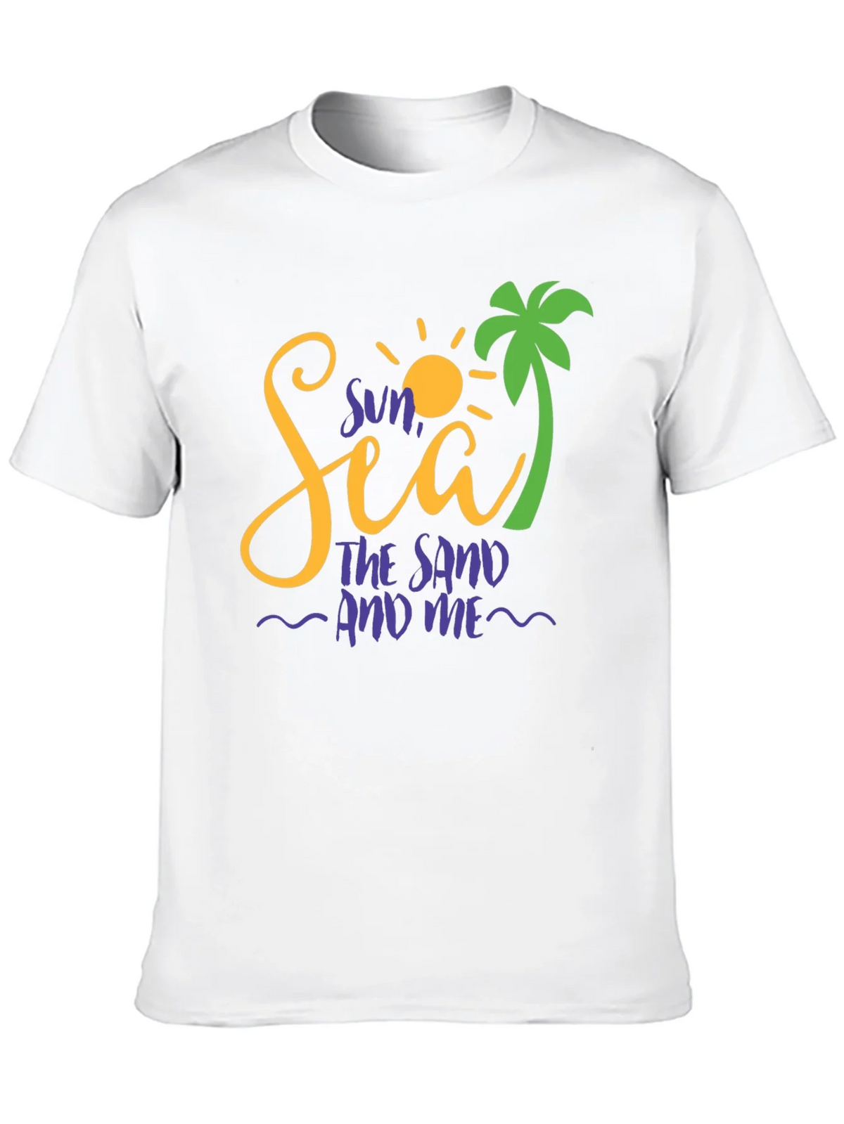 Sun Sea Sand Graphic Tee - Beach Vacation Shirt