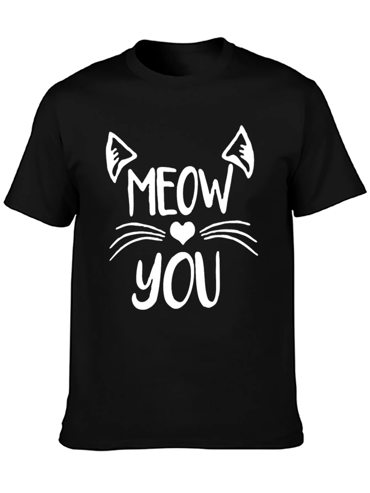 Meow You Graphic Tee - Trendy Cat Lover Shirt