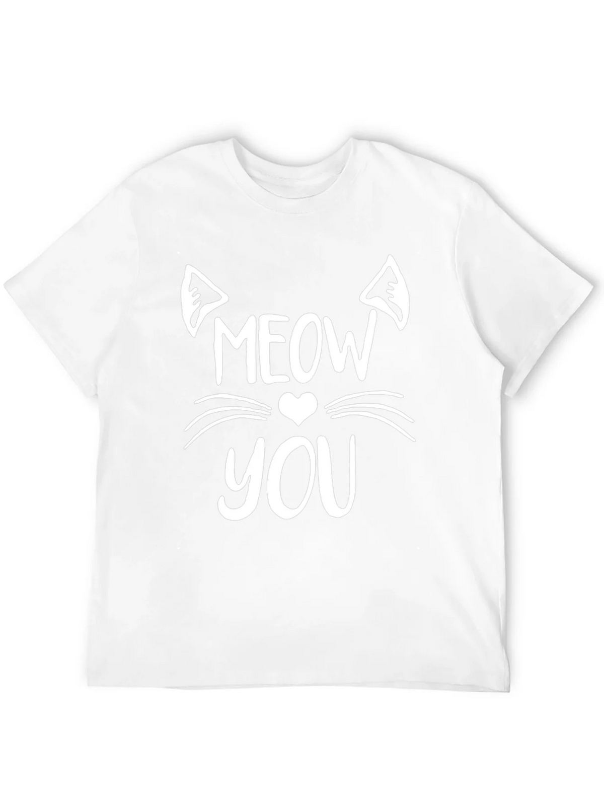 Meow You Graphic Tee - Trendy Cat Lover Shirt