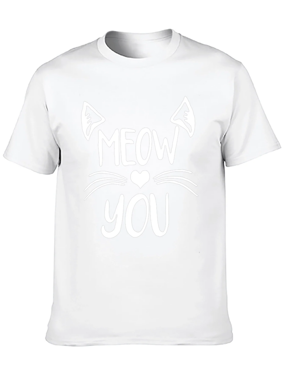 Meow You Graphic Tee - Trendy Cat Lover Shirt
