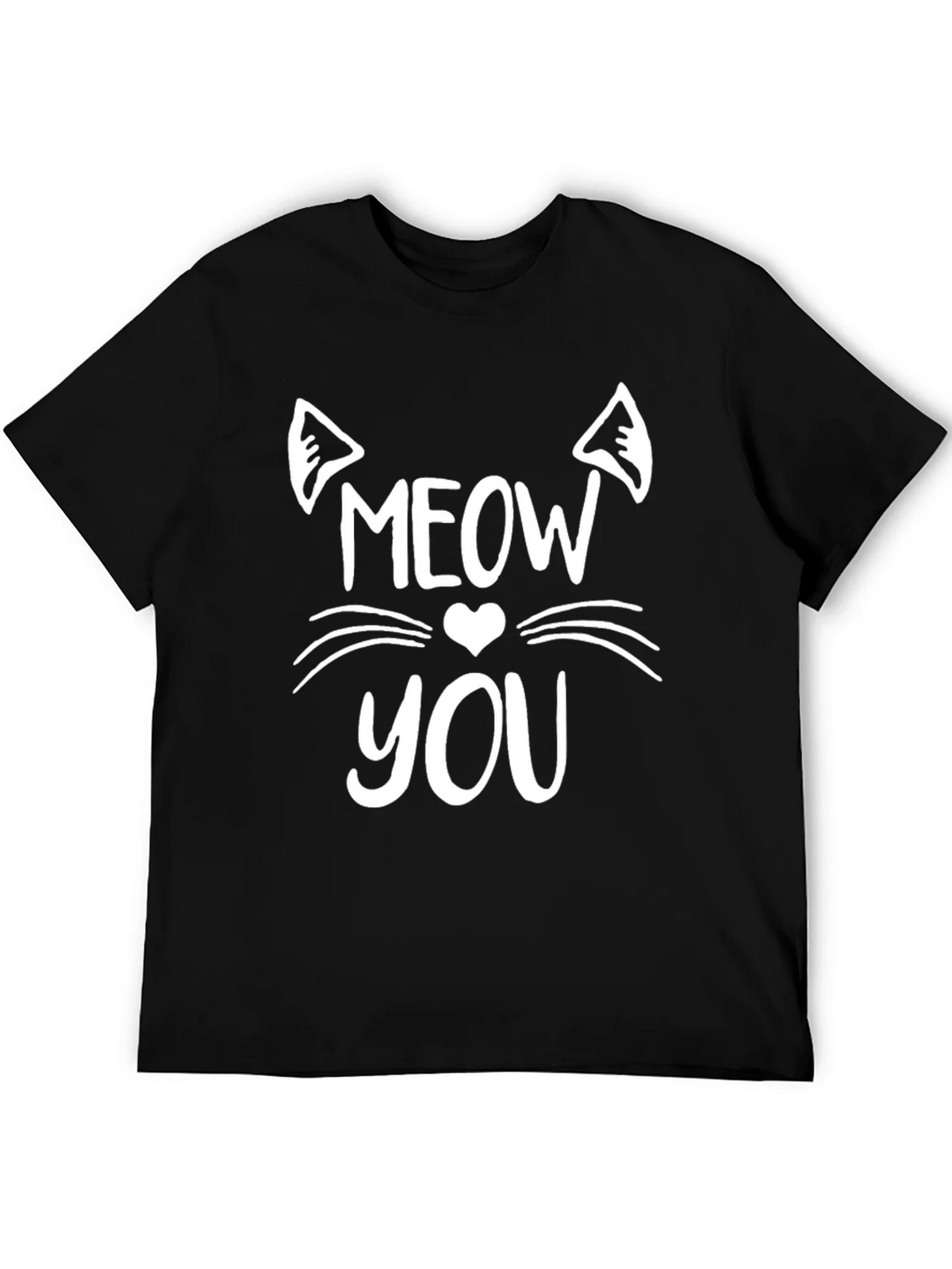 Meow You Graphic Tee - Trendy Cat Lover Shirt