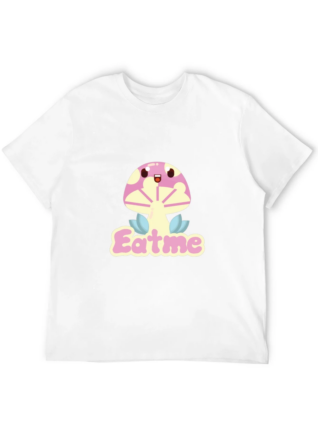Eat Me Mushroom Graphic Tee - Black
