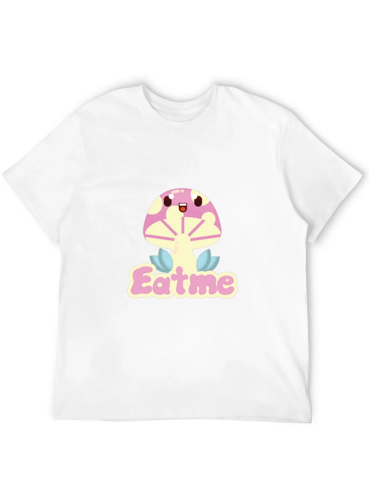 Eat Me Mushroom Graphic Tee - Black