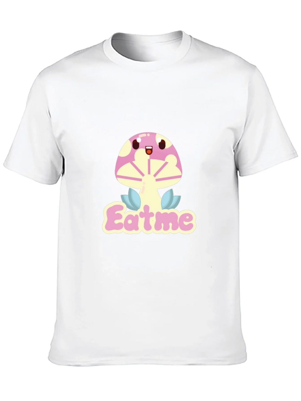 Eat Me Mushroom Graphic Tee - Black