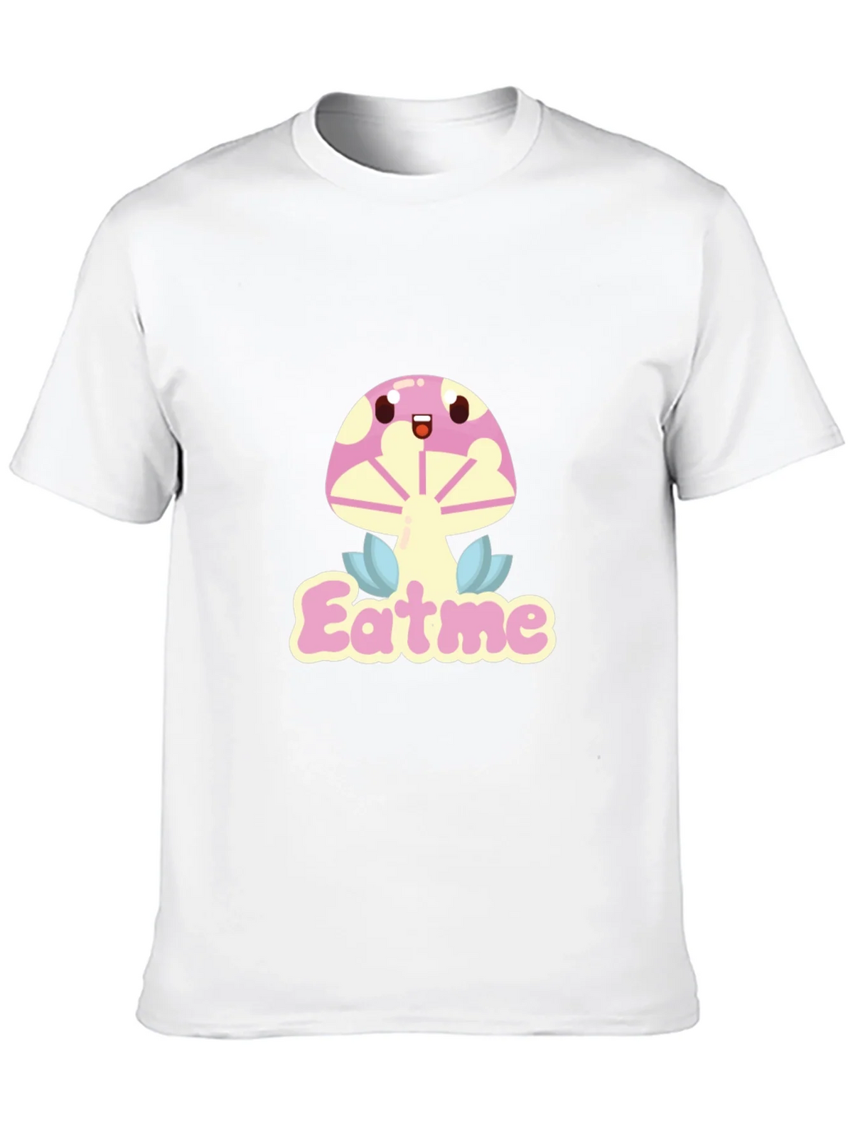 Eat Me Mushroom Graphic Tee - Black