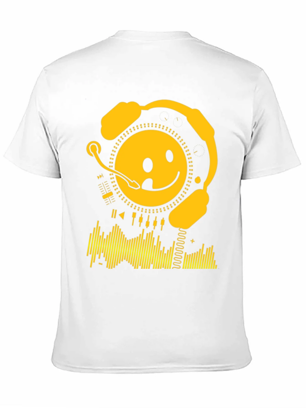 Smiley DJ Black T-Shirt