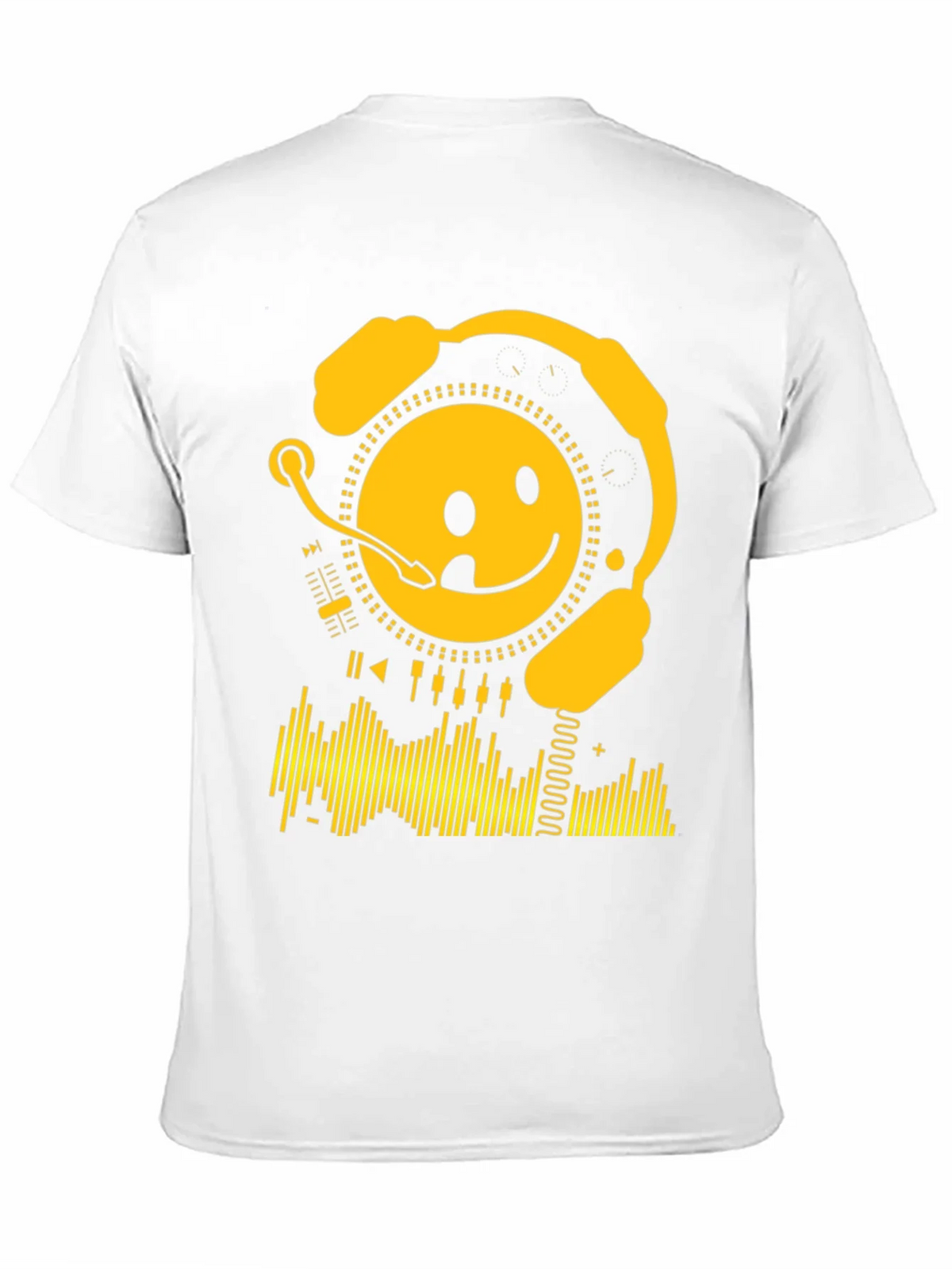 Smiley DJ Black T-Shirt