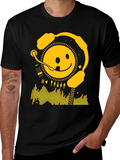 Smiley DJ Black T-Shirt