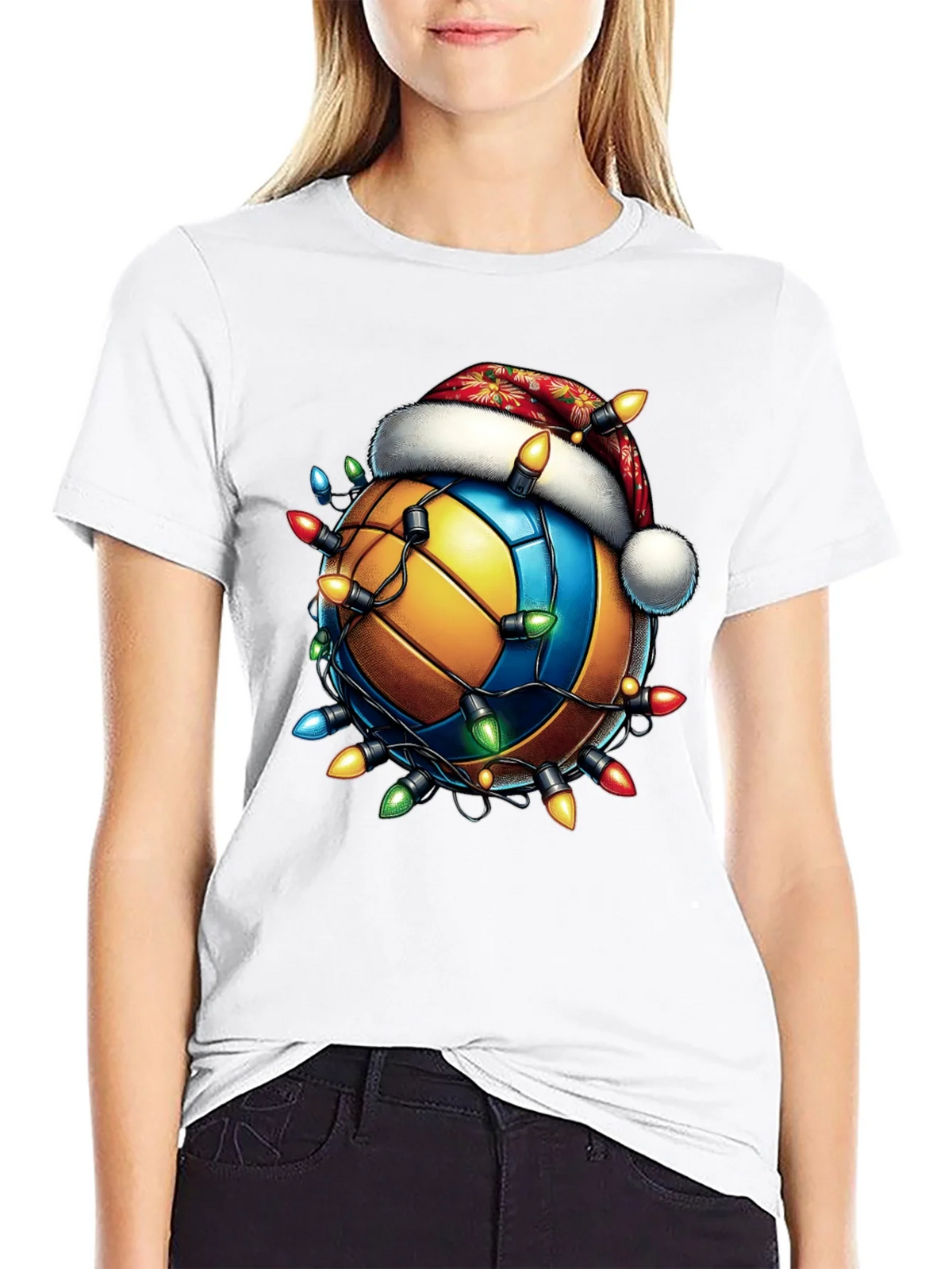 Festive Volleyball Christmas T-Shirt