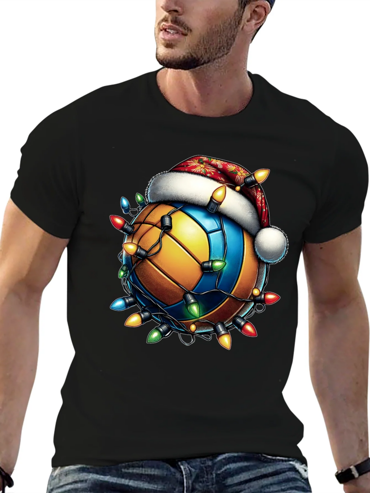 Festive Volleyball Christmas T-Shirt