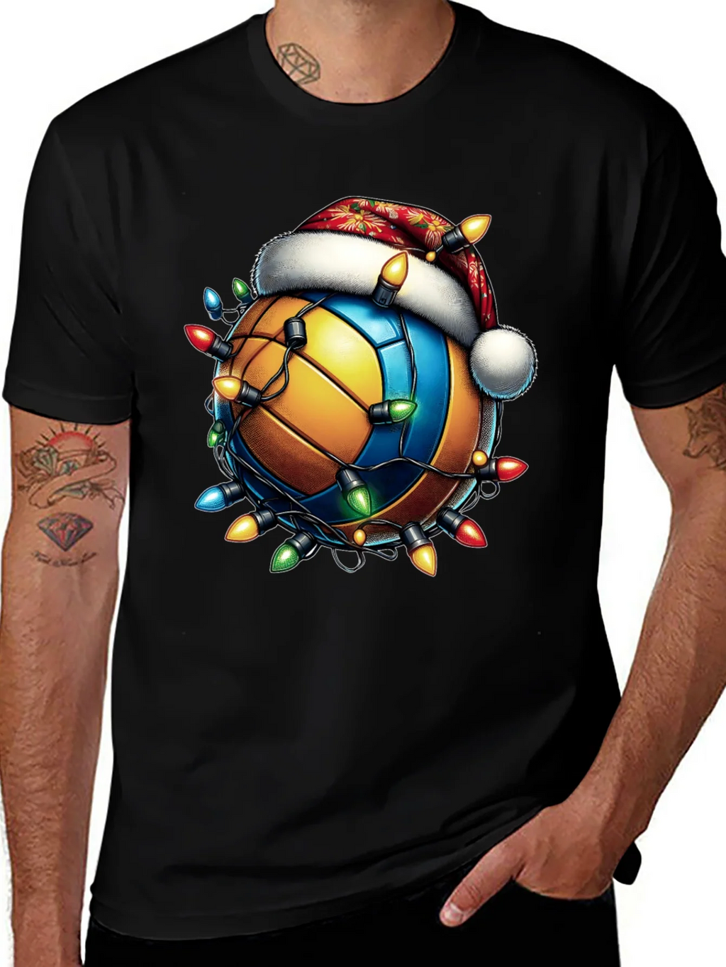 Festive Volleyball Christmas T-Shirt
