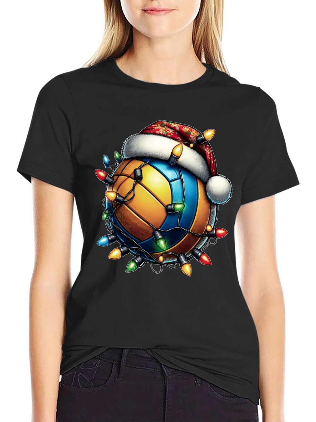 Festive Volleyball Christmas T-Shirt