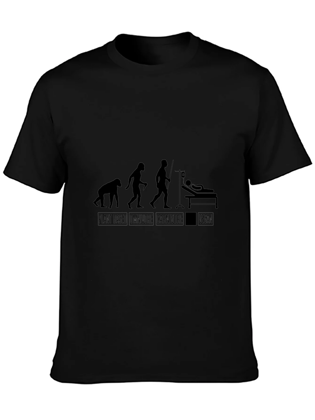 Vegan Evolution Black T-Shirt