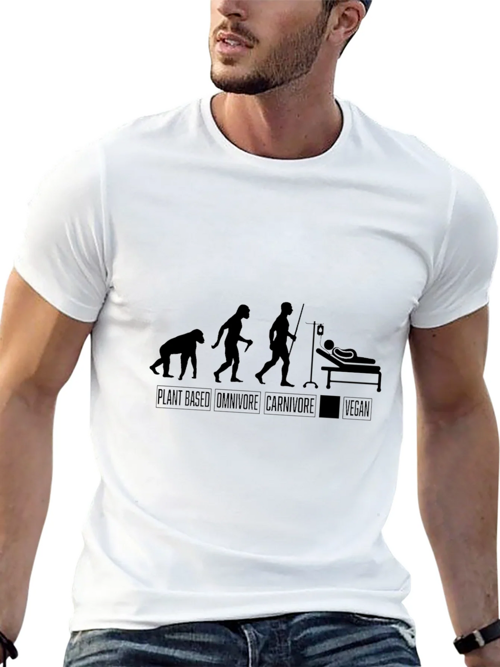 Vegan Evolution Black T-Shirt