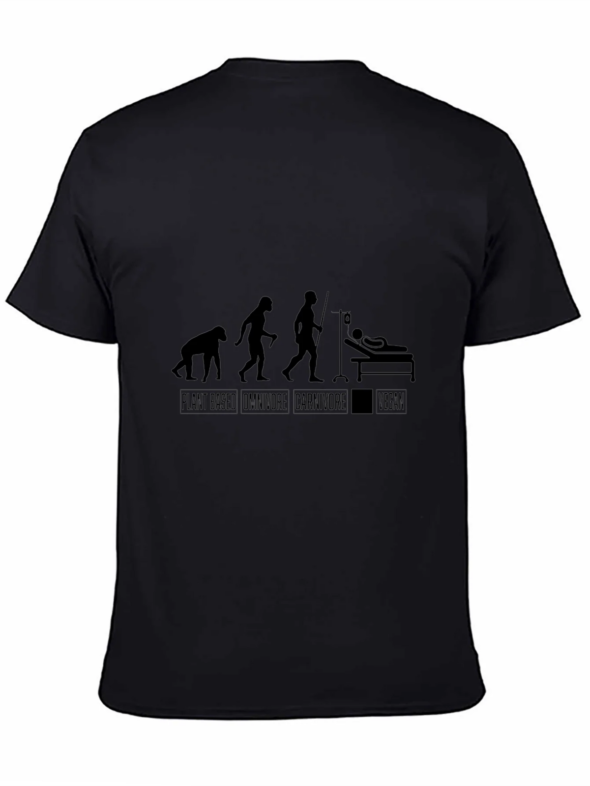 Vegan Evolution Black T-Shirt