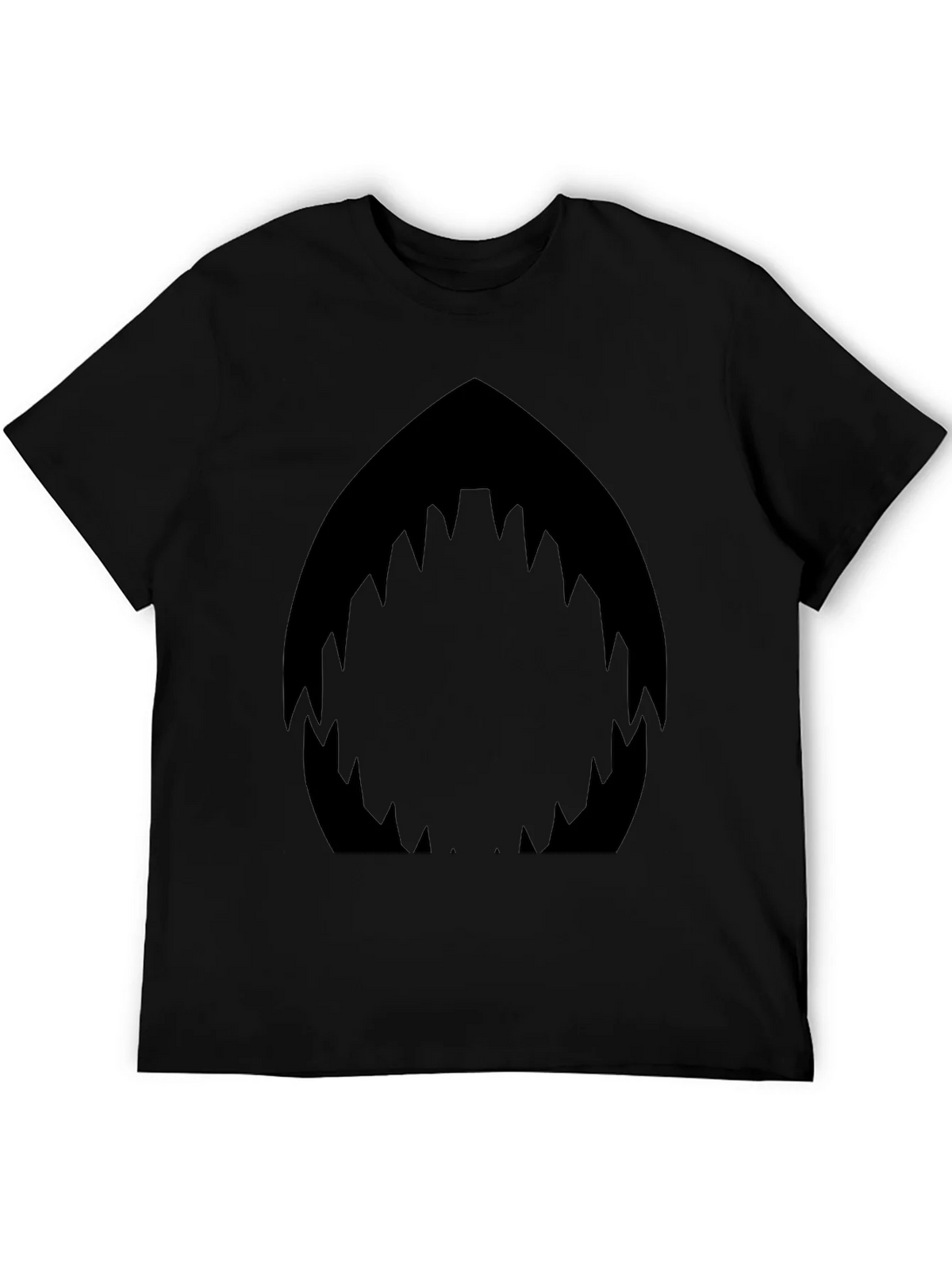 Shark Mouth Graphic Black T-Shirt - Mens Fashion