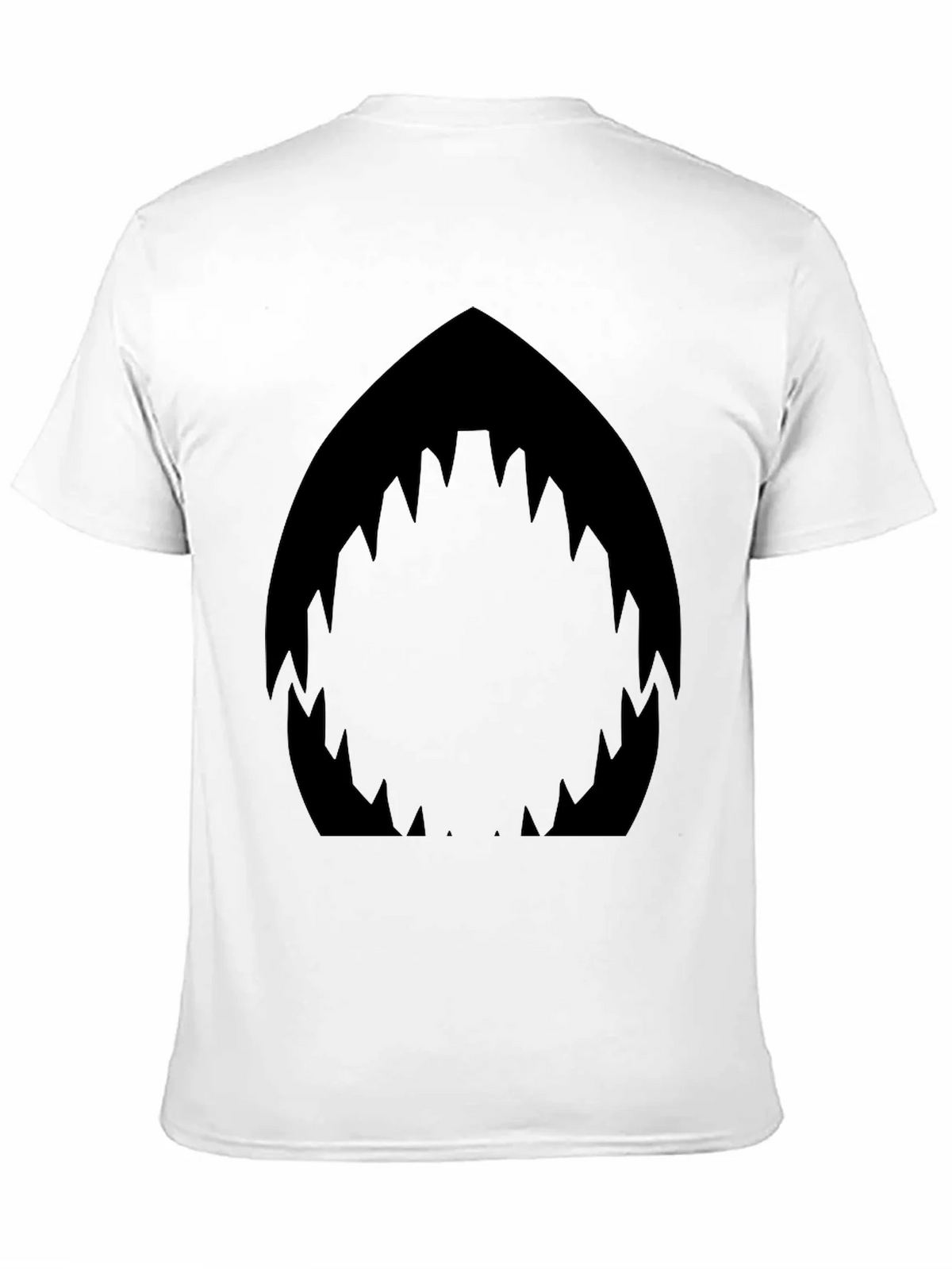 Shark Mouth Graphic Black T-Shirt - Mens Fashion